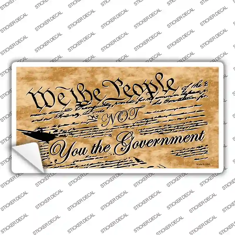 We The People Novelty Sticker Decal