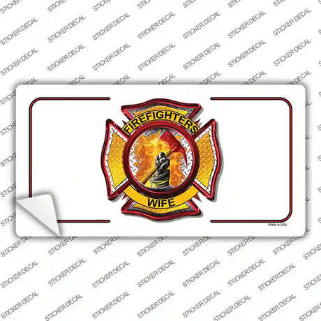 Firefighters Wife Novelty Sticker Decal