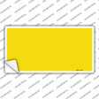 Yellow Solid Novelty Sticker Decal