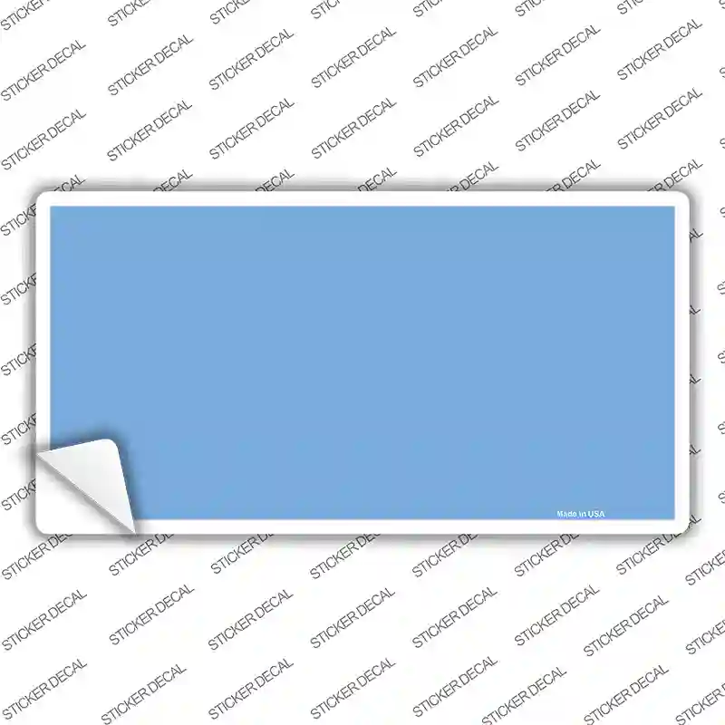 Baby Blue Solid Novelty Sticker Decal