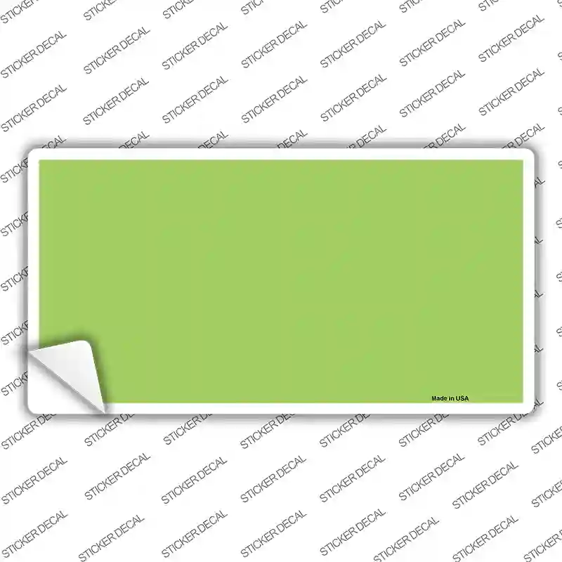 Lime Green Solid Novelty Sticker Decal