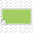 Lime Green Solid Novelty Sticker Decal
