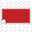 Red Solid Novelty Sticker Decal