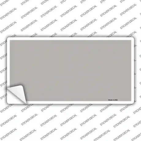 Gray Solid Novelty Sticker Decal