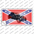 Confederate Flag Hot Rod Novelty Sticker Decal