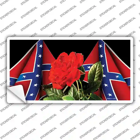 Rebel Rose Novelty Sticker Decal