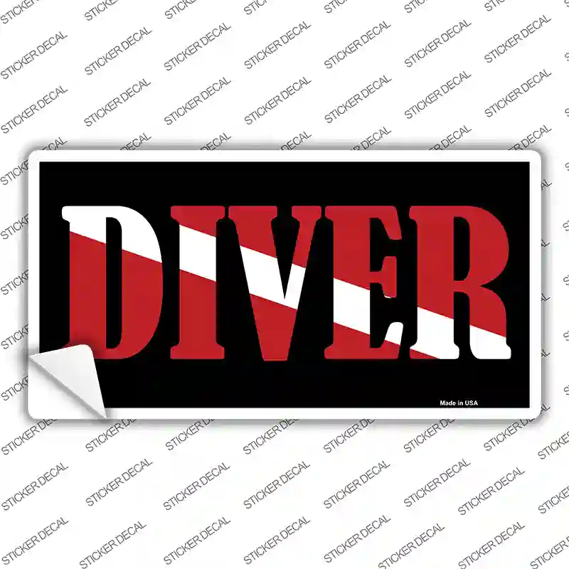 Scuba Diver Novelty Sticker Decal