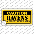 Caution Ravens Novelty Sticker Decal