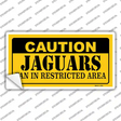 Caution Jaguars Novelty Sticker Decal