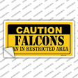 Caution Falcons Novelty Sticker Decal
