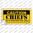 Caution Chiefs Novelty Sticker Decal