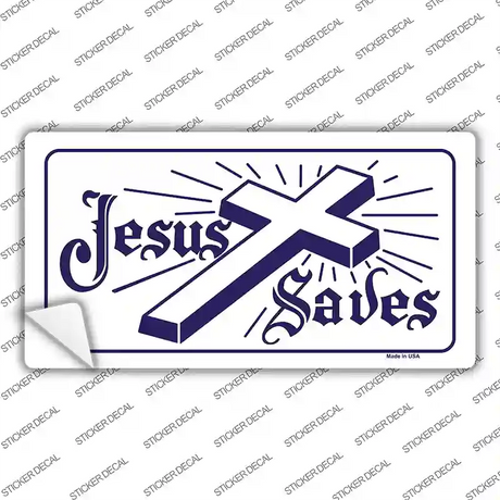 Jesus Saves Novelty Sticker Decal