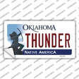 Thunder Oklahoma State Novelty Sticker Decal