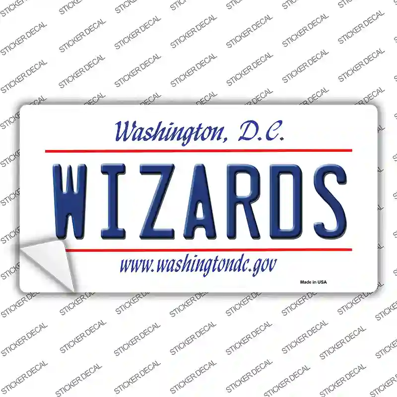 Wizards Washington DC State Novelty Sticker Decal