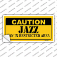 Caution Jazz Fan Novelty Sticker Decal