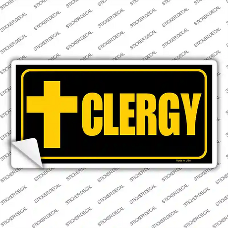Clergy Vanity Novelty Sticker Decal