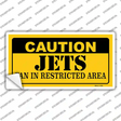 Caution Jets Hockey Novelty Sticker Decal