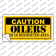 Caution Oilers Novelty Sticker Decal