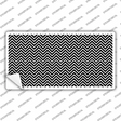 Black White Chevron Novelty Sticker Decal