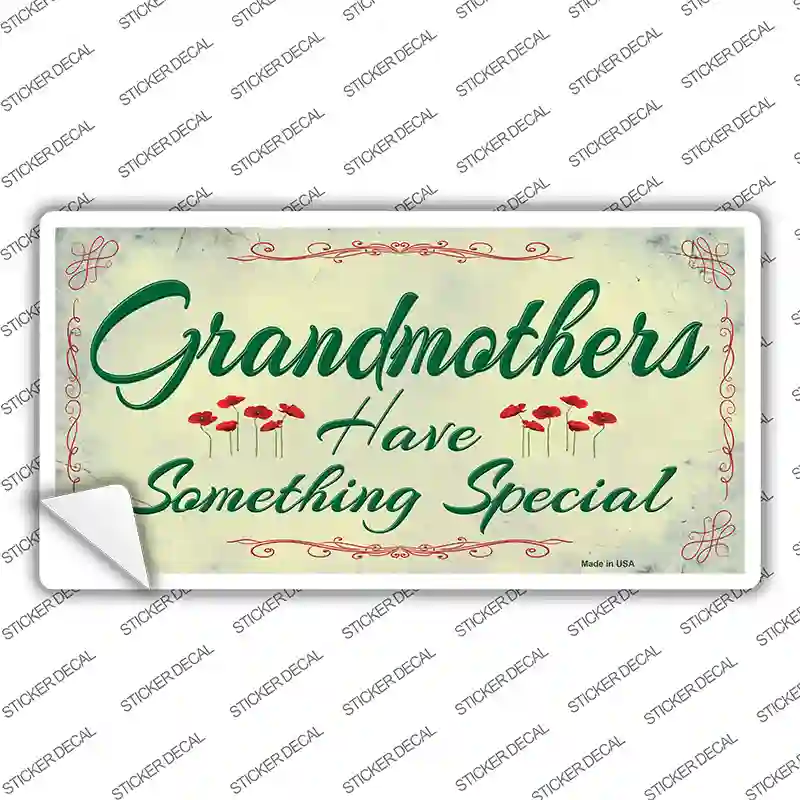 Grandmothers Something Special Novelty Sticker Decal