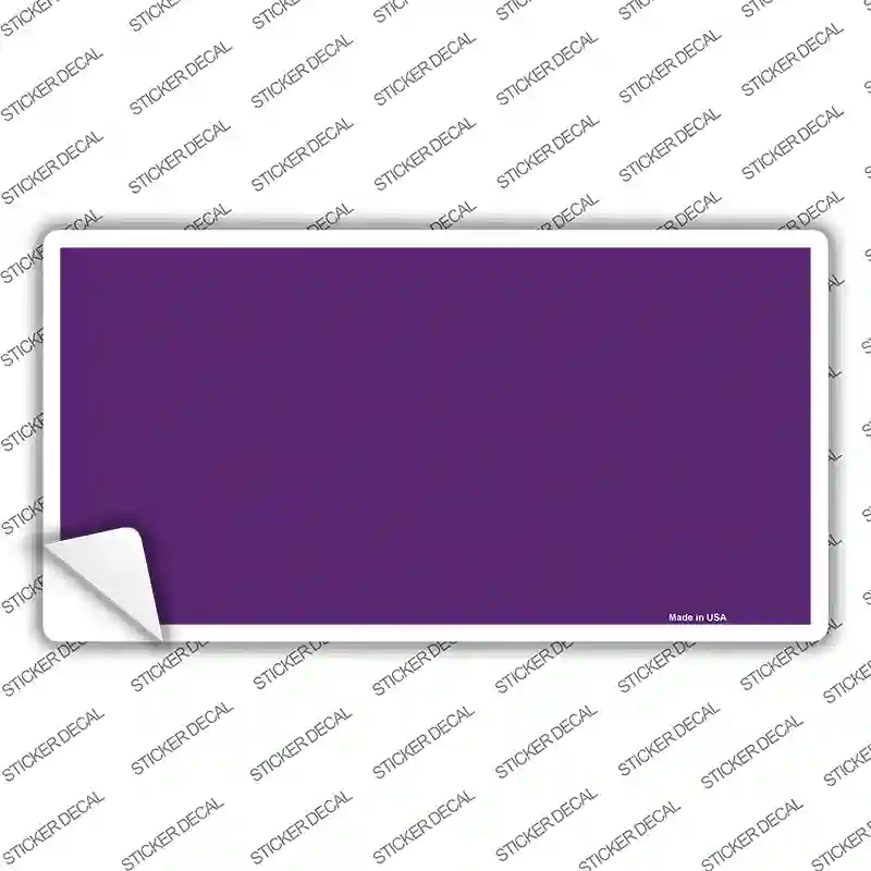 Purple Solid Novelty Sticker Decal