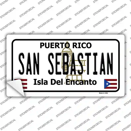 San Sebastian Puerto Rico Novelty Sticker Decal