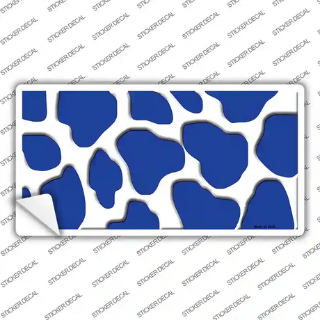 Blue White Giraffe Novelty Sticker Decal