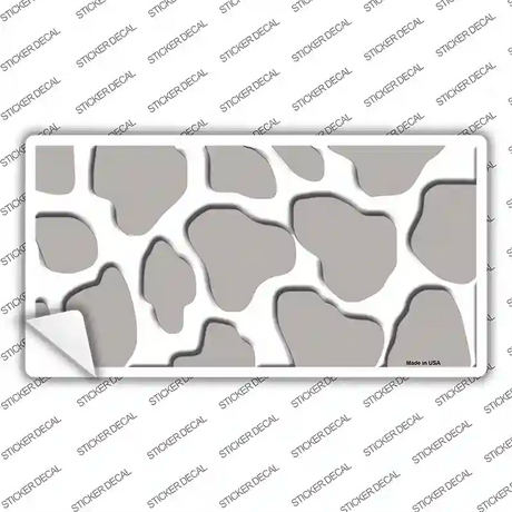 Grey White Giraffe Novelty Sticker Decal
