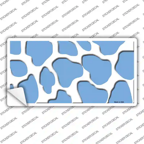 Light Blue White Giraffe Novelty Sticker Decal