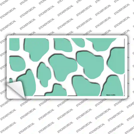 Mint White Giraffe Novelty Sticker Decal