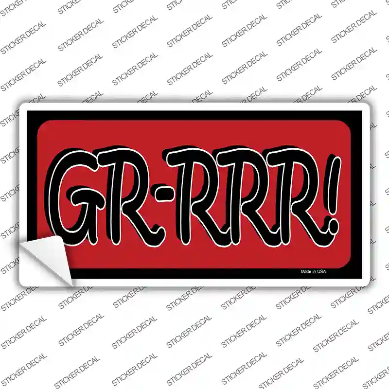 GR-RRR Novelty Sticker Decal