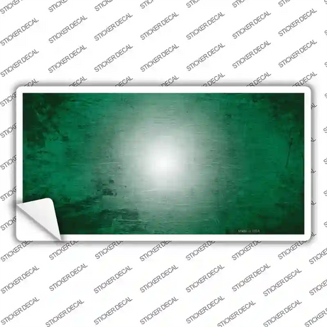 Green White Fade Scratched Novelty Sticker Decal
