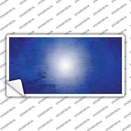 Blue White Fade Scratched Novelty Sticker Decal
