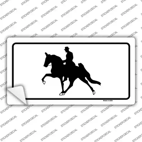 Horse With Rider Novelty Sticker Decal