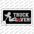 Truck Lover Girl Novelty Sticker Decal
