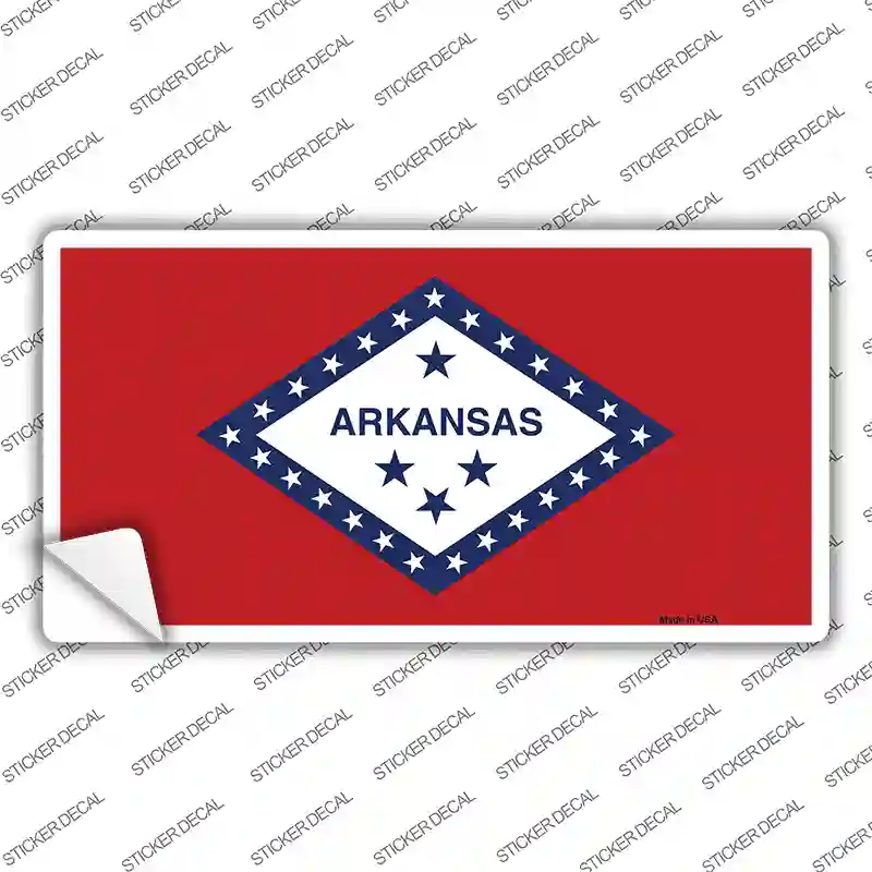 Arkansas State Flag Novelty Sticker Decal