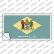 Delaware State Flag Novelty Sticker Decal