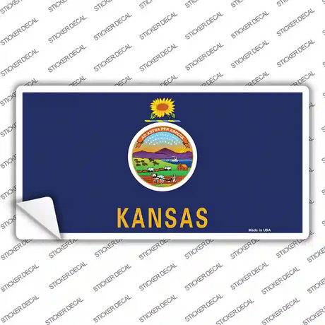 Kansas State Flag Novelty Sticker Decal