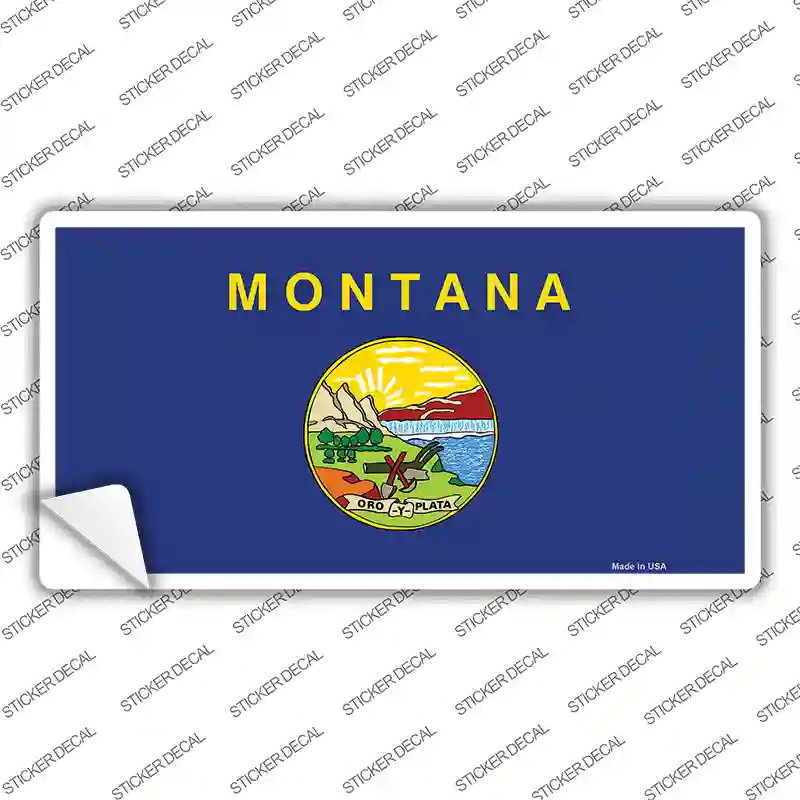 Montana State Flag Novelty Sticker Decal