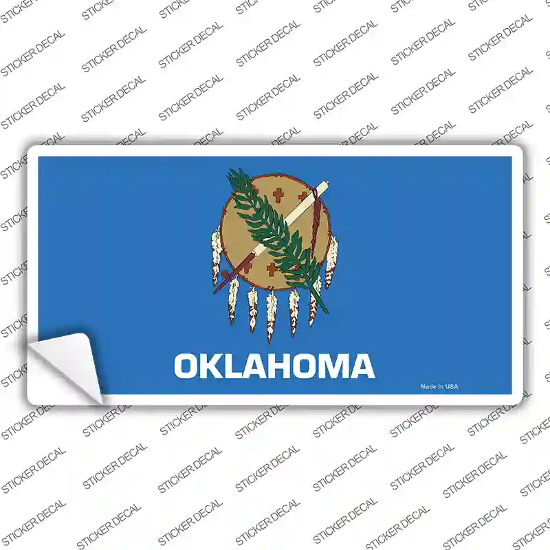 Oklahoma State Flag Novelty Sticker Decal