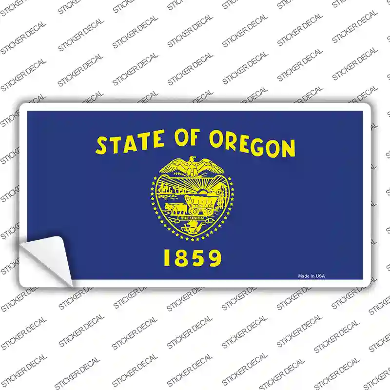 Oregon State Flag Novelty Sticker Decal