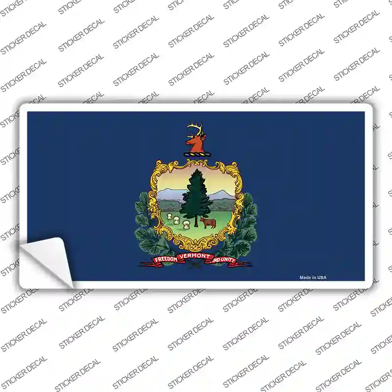 Vermont State Flag Novelty Sticker Decal