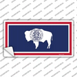 Wyoming State Flag Novelty Sticker Decal