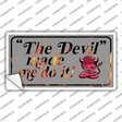 The Devil Made Me Novelty Sticker Decal
