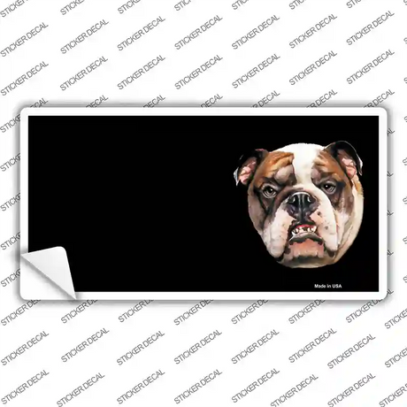 Bull Dog Offset Novelty Sticker Decal