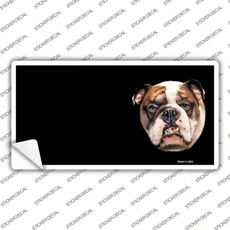 Bull Dog Offset Novelty Sticker Decal