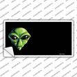 Alien Offset Novelty Sticker Decal