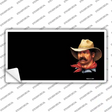 Cowboy Offset Novelty Sticker Decal