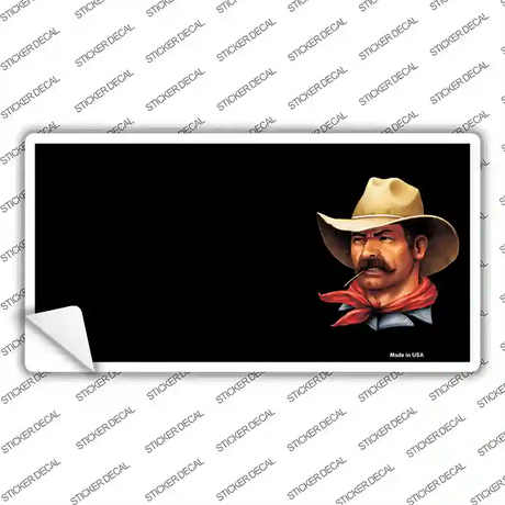 Cowboy Offset Novelty Sticker Decal