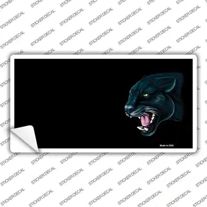 Panther Offset Profile Novelty Sticker Decal